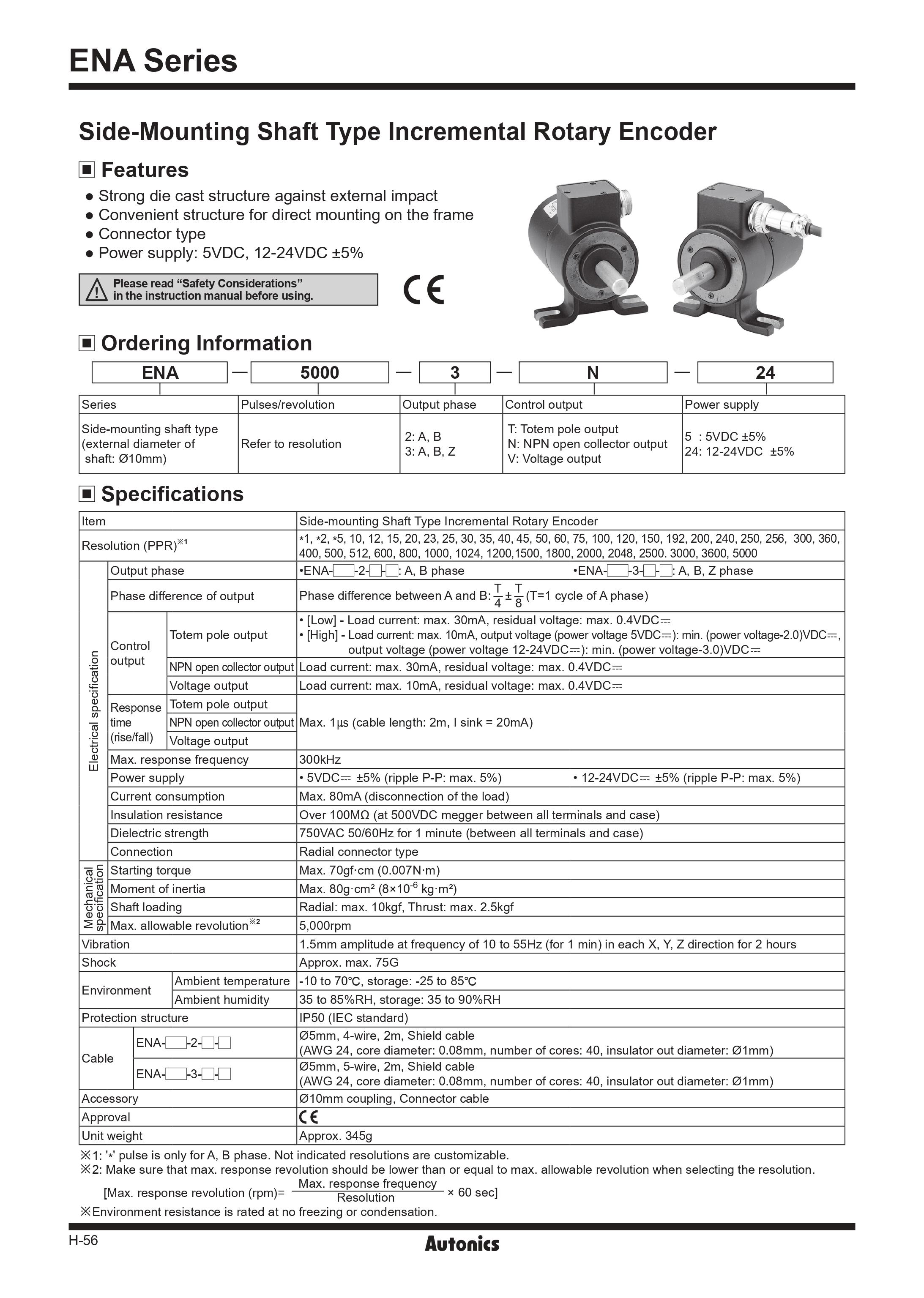 Autonics Rotary Encoder ENA series